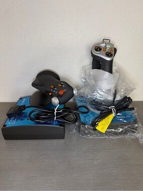 Brand New Saitek X45 HOTAS Flight Simulator Throttle and Joystick USB PC Set